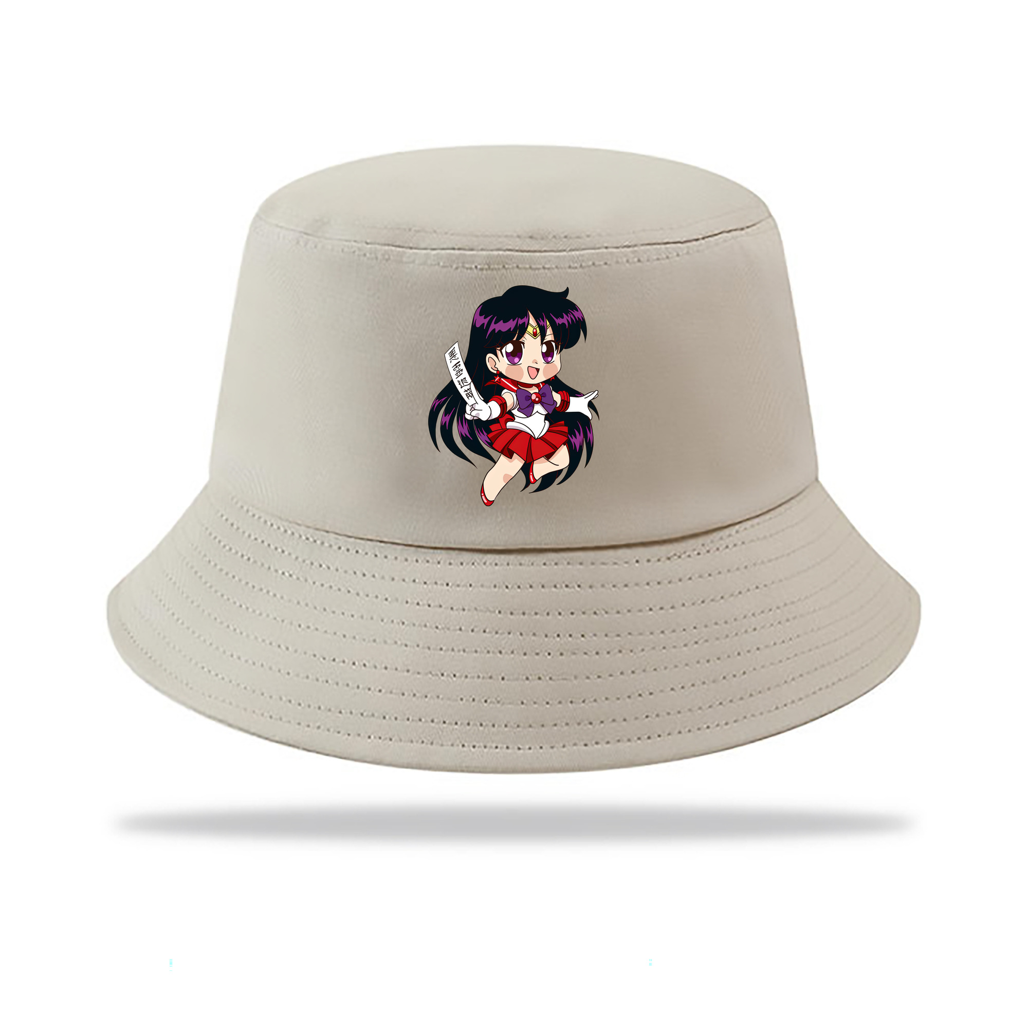（画像用） 美少女戦士セーラームーン 火野レイ ひの レイ Sailor Moon Hino Rei （セーラーマーズ,Sailor Mars） アウトドア日除けバケットハット